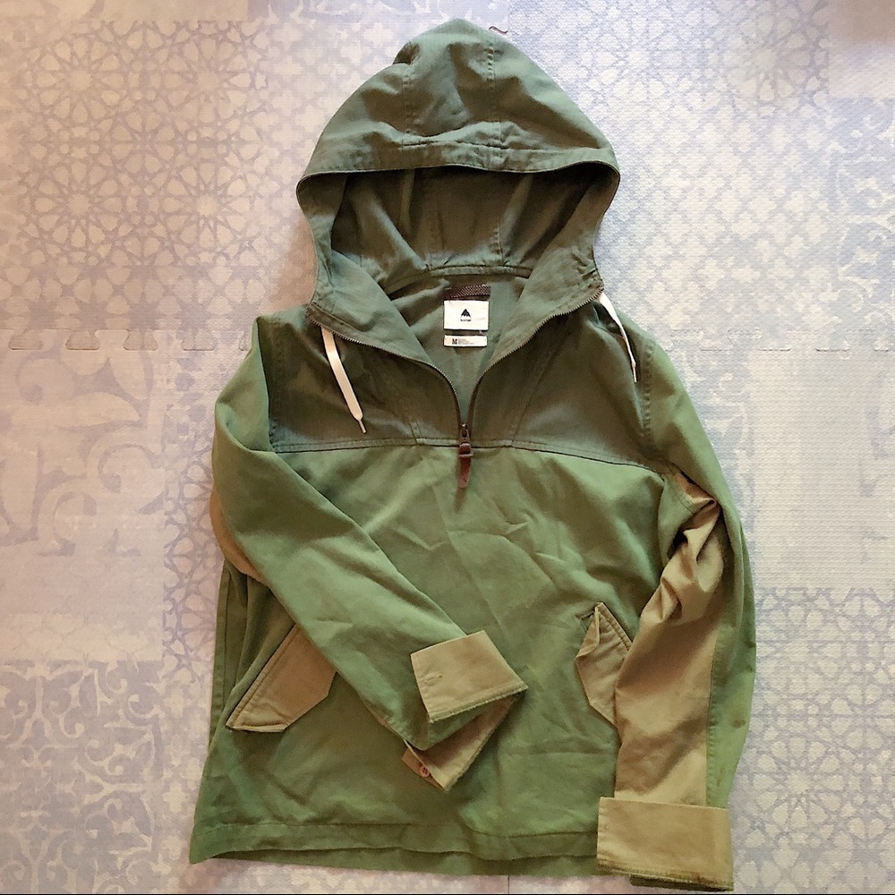 Burton lightweight pullover jacket - olive